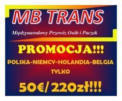 50€/220zł Busy Polska-Niemcy-Holandia-Belgia